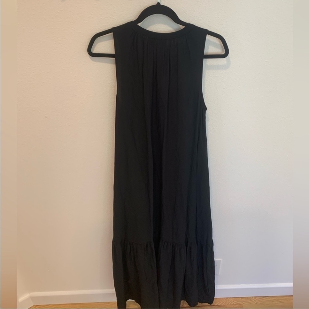 PROLOGUE Women's Sleeveless V-Neck Maxi Shift Dress Black - Picture 6 of 7